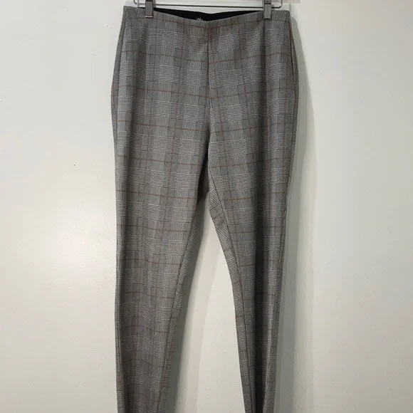 NWT Zara plaid straight leg pants large - Picture 1 of 6